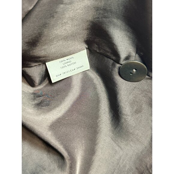 Eileen Fisher Coat Womens 2X Plus Brown Wool Midi Buttons‎ Italian Fabric - Picture 4 of 9